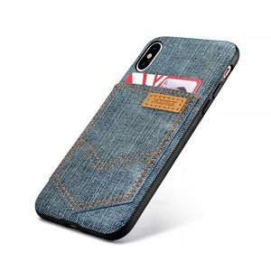 SALE! Cute iPhone X Case Jeans Credit Card Pocket